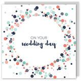 On your wedding day copper foil card - Draenog