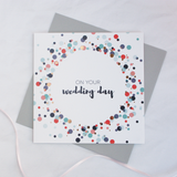 On your wedding day copper foil card - Draenog
