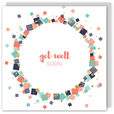 Get well soon gold foil card - Draenog