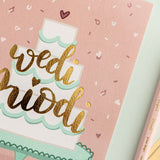 Wedding card 'Wedi priodi'