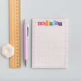Note pad set with A6 'nodiadau' note pad and A5 'Pethe pwysig' list pad
