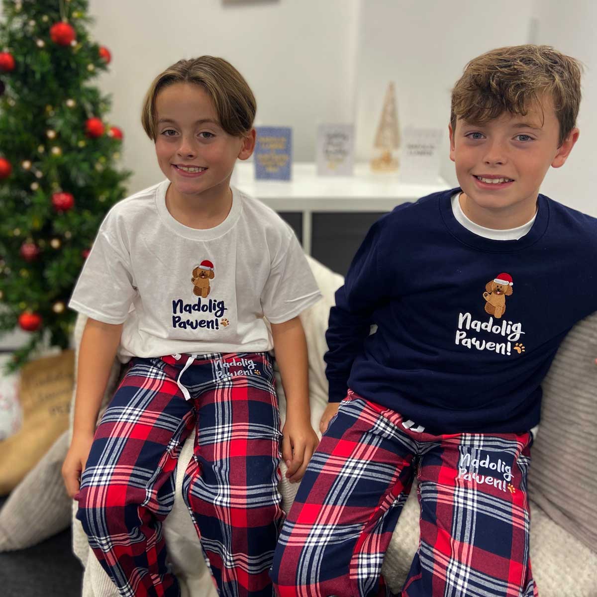SAMPLE SALE Nadolig Pawen Welsh Christmas T-shirt