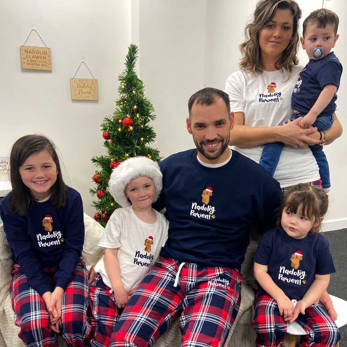 Nadolig Pawen Welsh Christmas - T-shirt