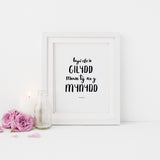 Tŷ ar y Mynydd Welsh print