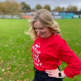 Pwy sy'n dŵad dros y bryn?... Welsh Christmas Jumper - Tŷ Gobaith / Hope House
