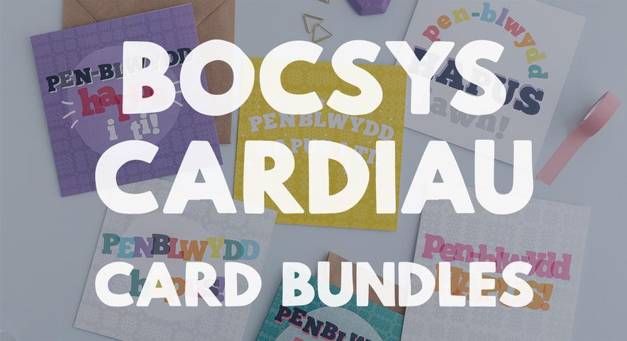 Bocsys cardiau / Card bundles