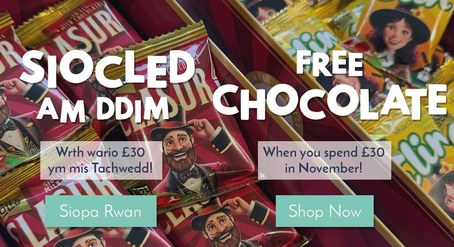 Siocled am ddim / Free chocolate